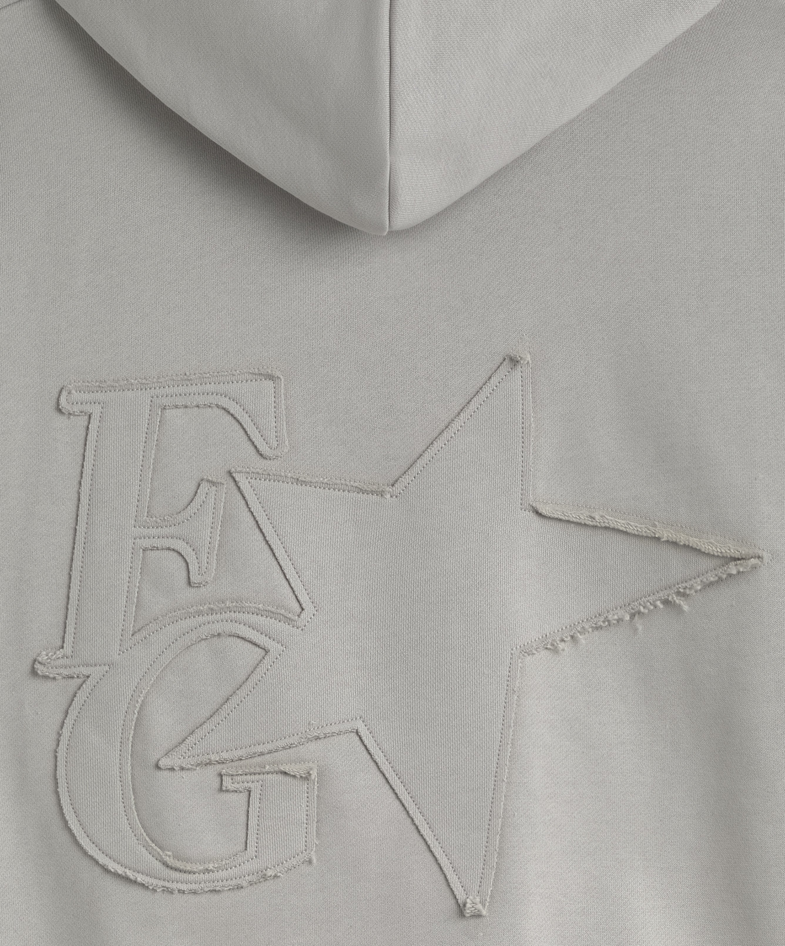 Star Hoodie Mid Grey - Image 9