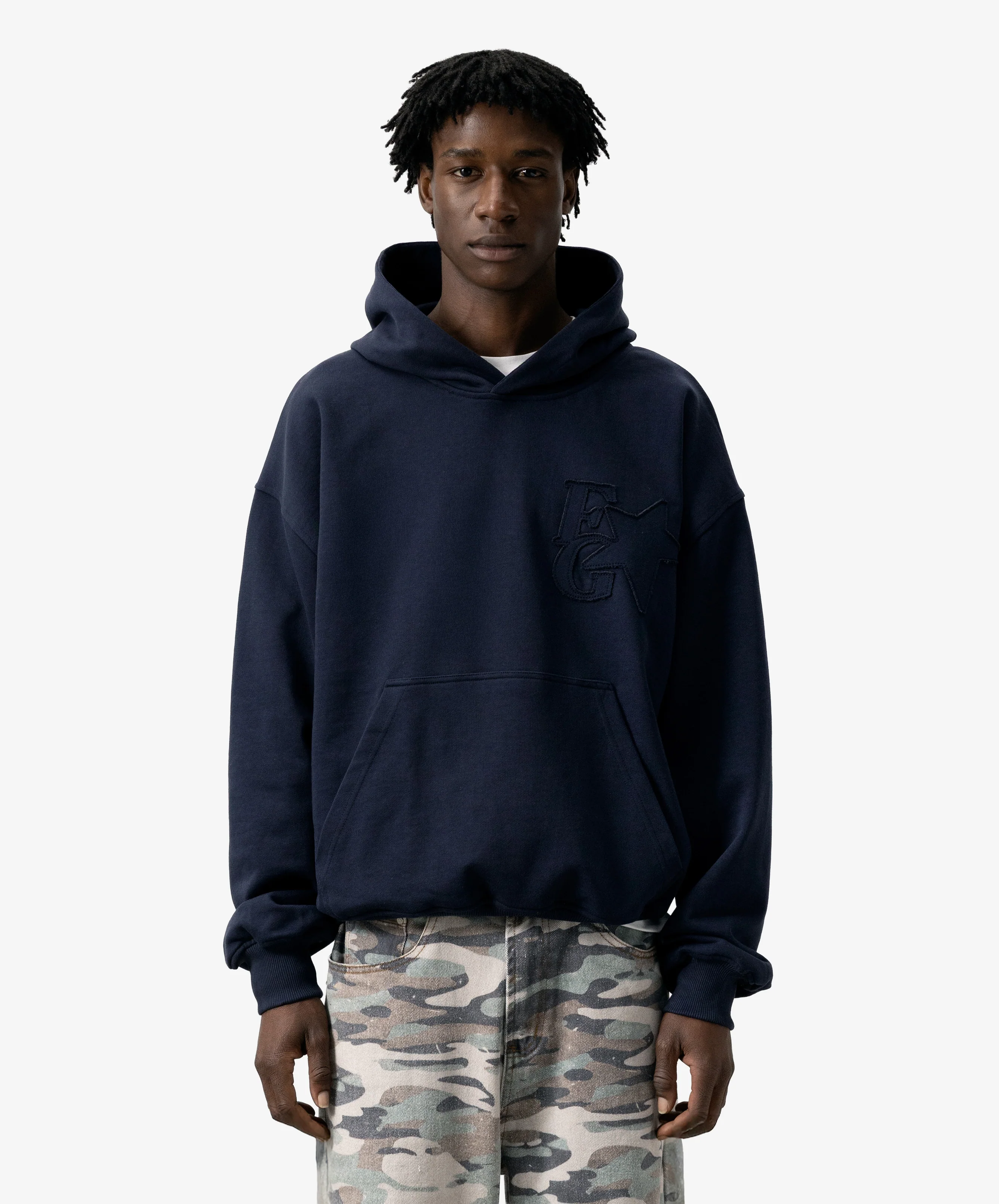 Star Hoodie Navy - Image 3