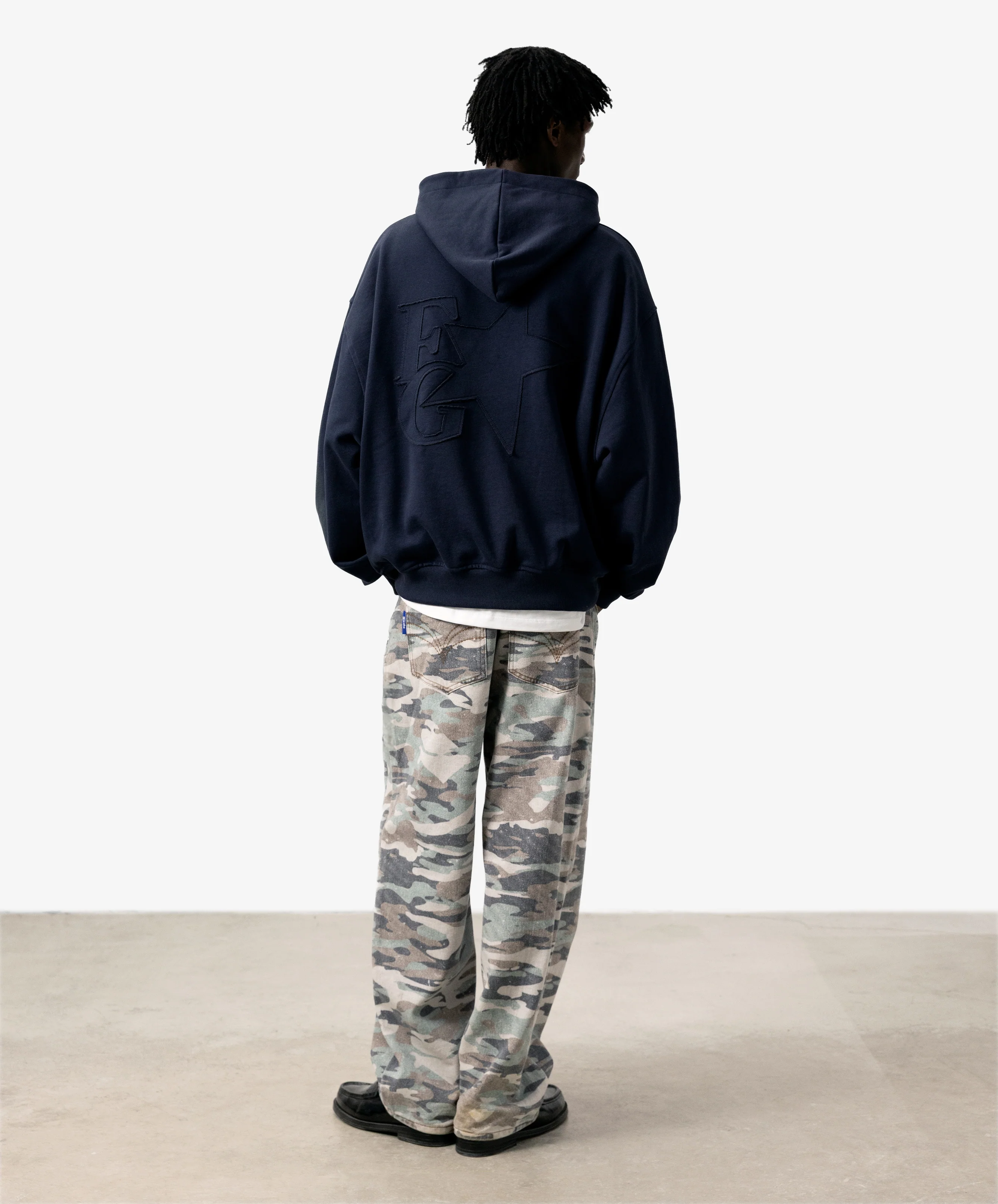 Star Hoodie Navy - Image 5