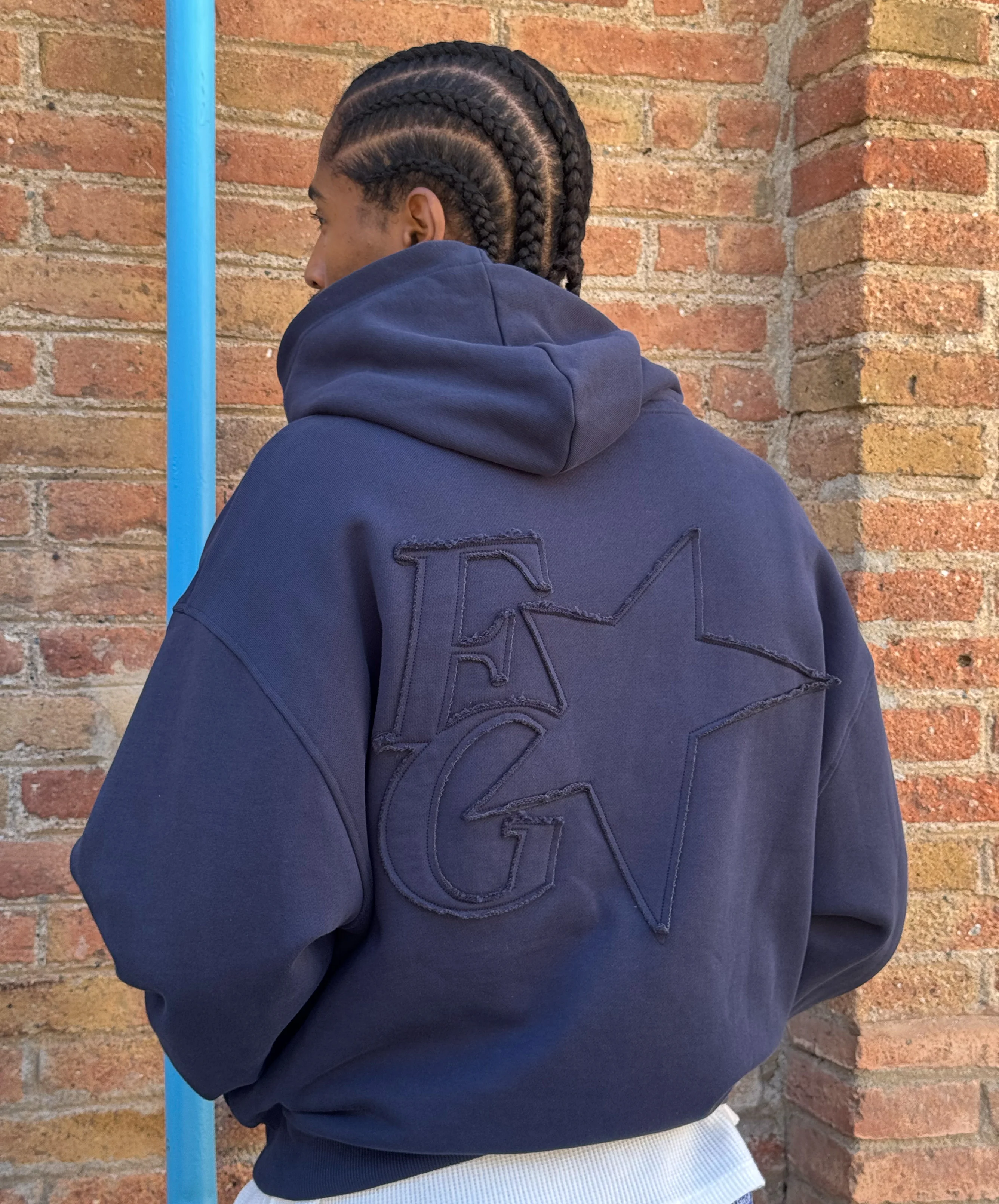 Star Hoodie Navy - Image 6
