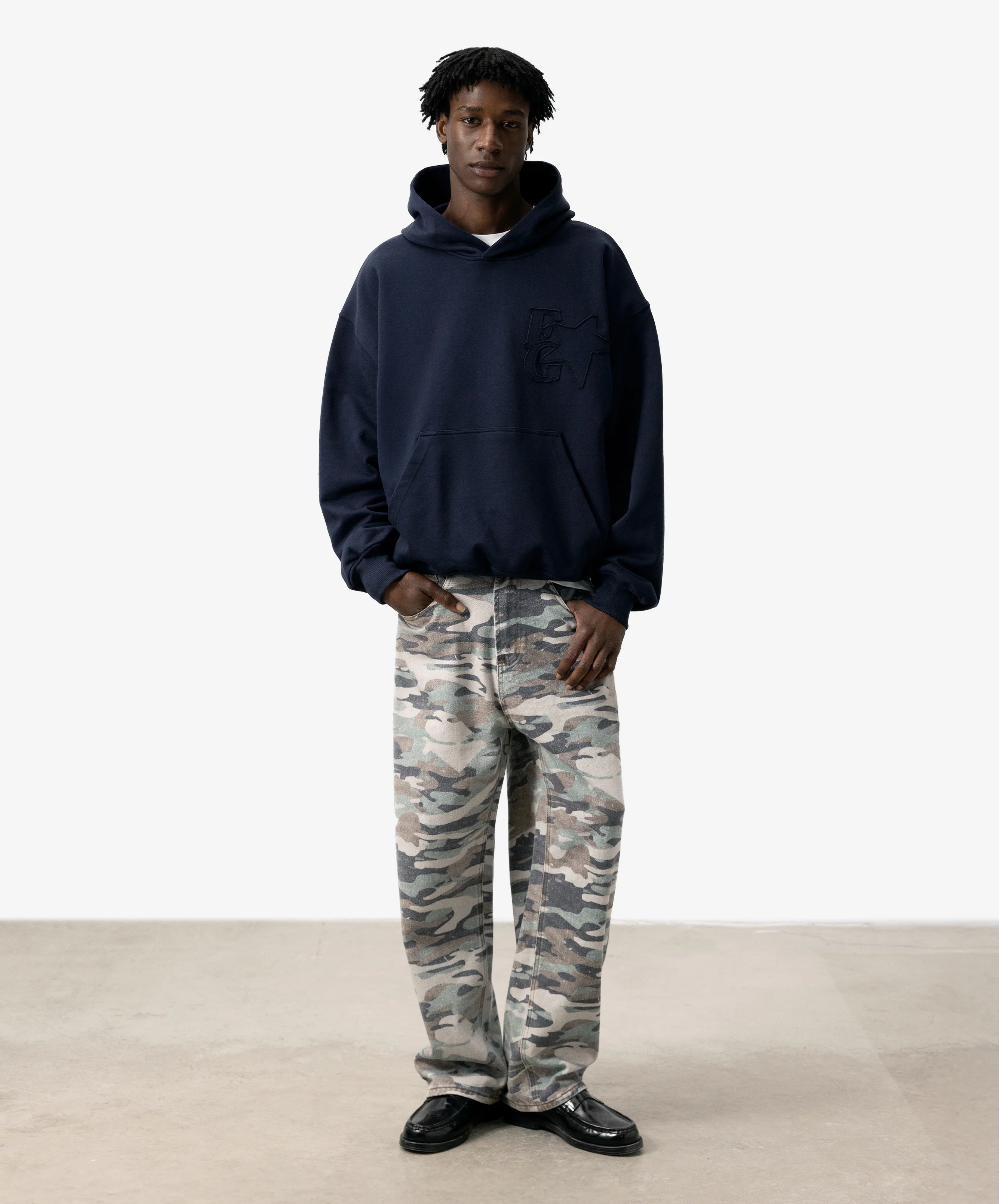 Star Hoodie Navy - Image 7