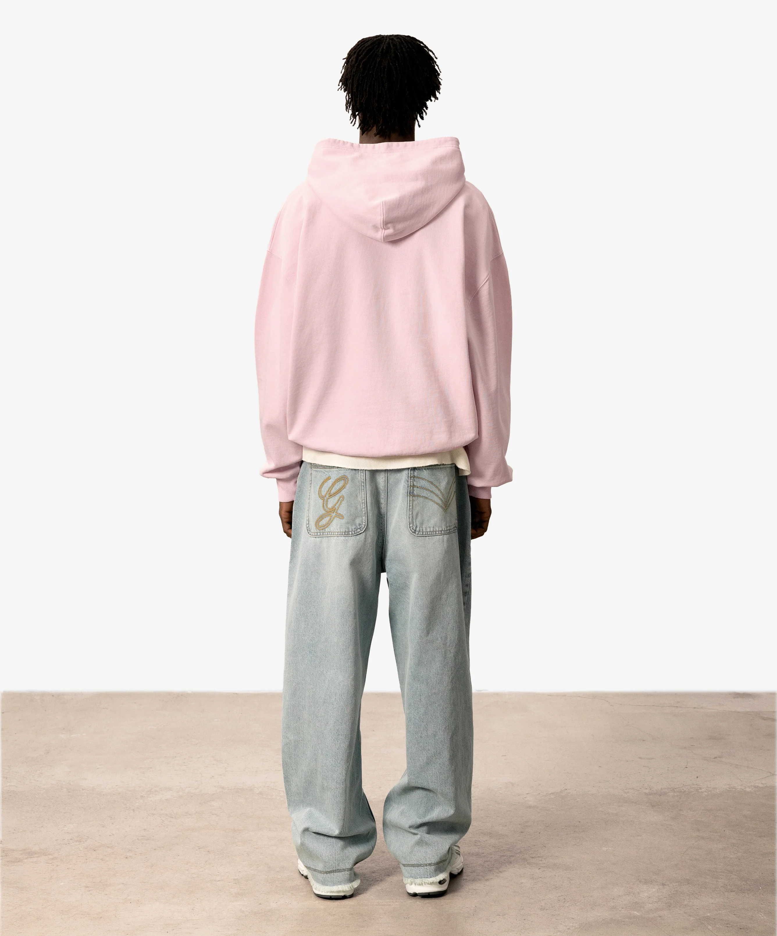Star Washed Hoodie Rose - Image 7