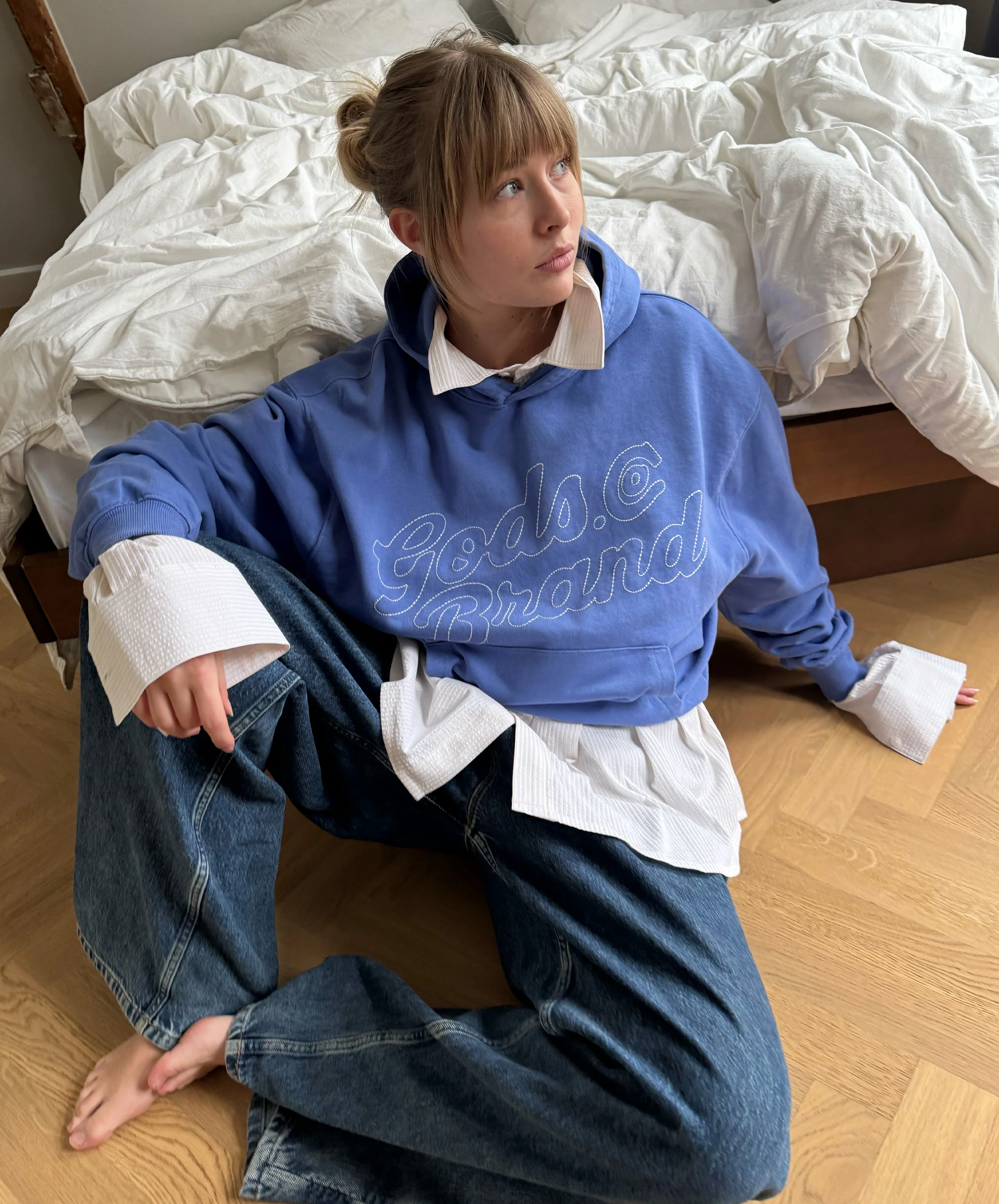 True Love Hoodie Blue - Image 6