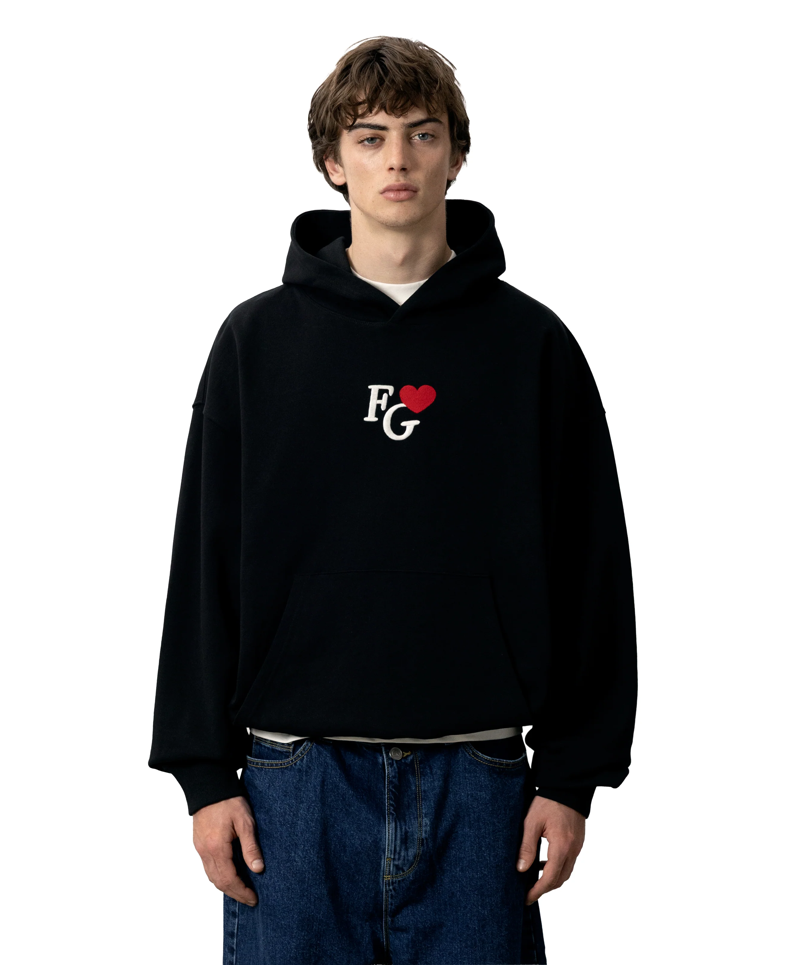 Valentine's Hoodie Black - Image 3