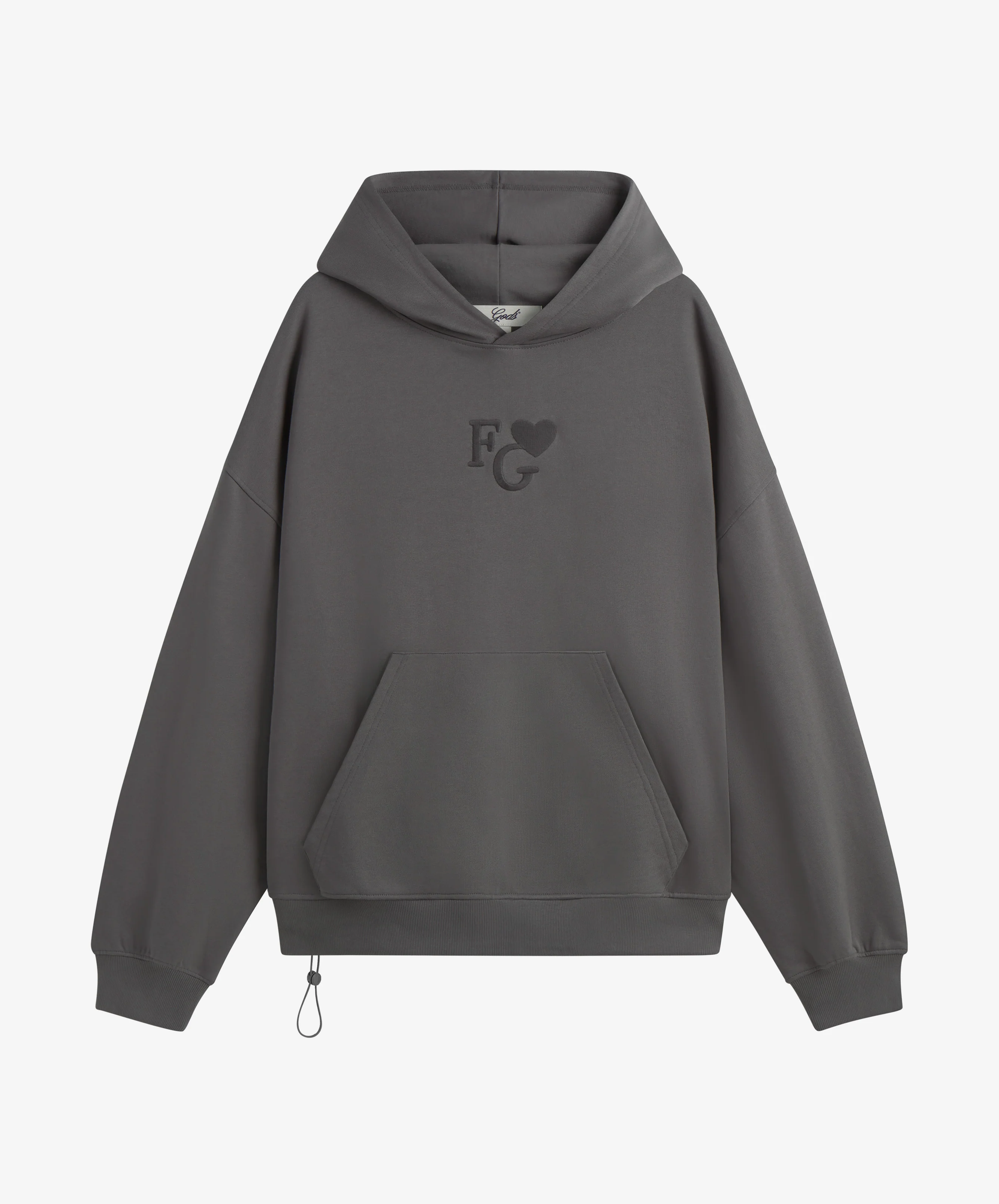 Valentine's Hoodie Dark Grey - Image 3