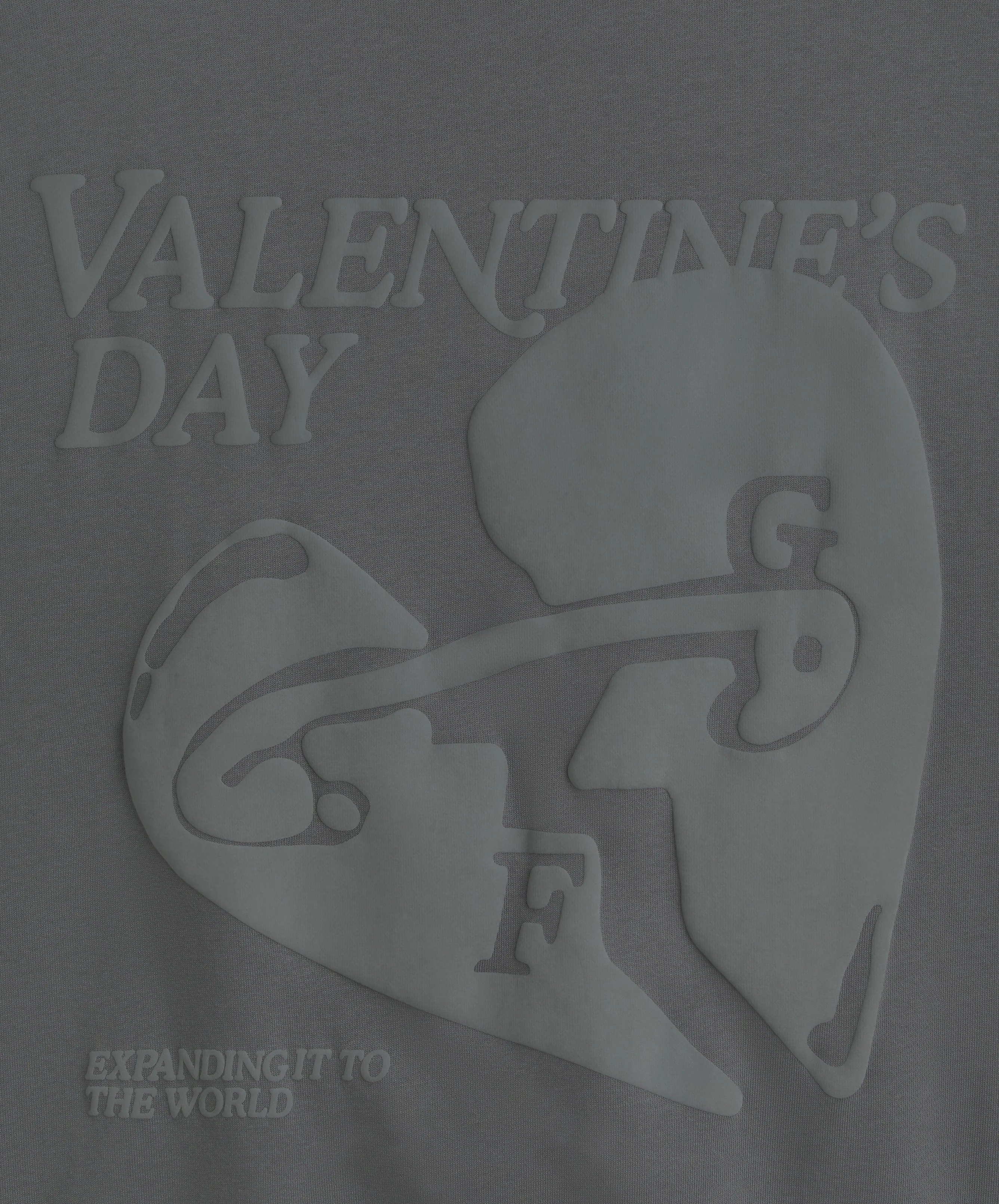 Valentine's Hoodie Dark Grey - Image 7