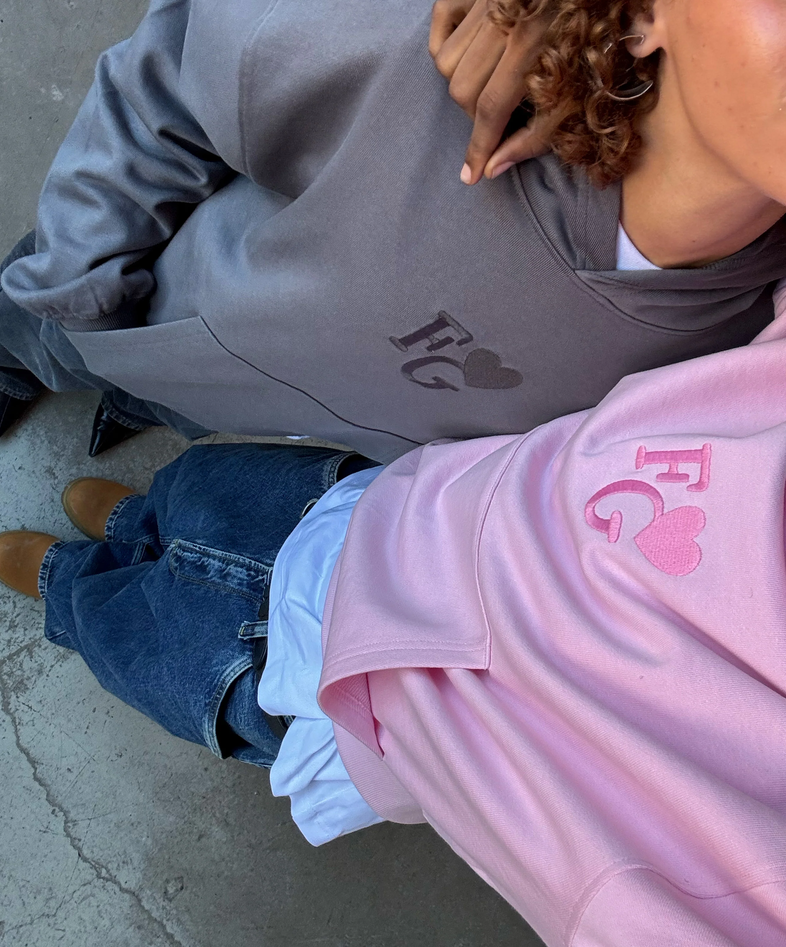Valentine's Hoodie Dark Grey - Image 8