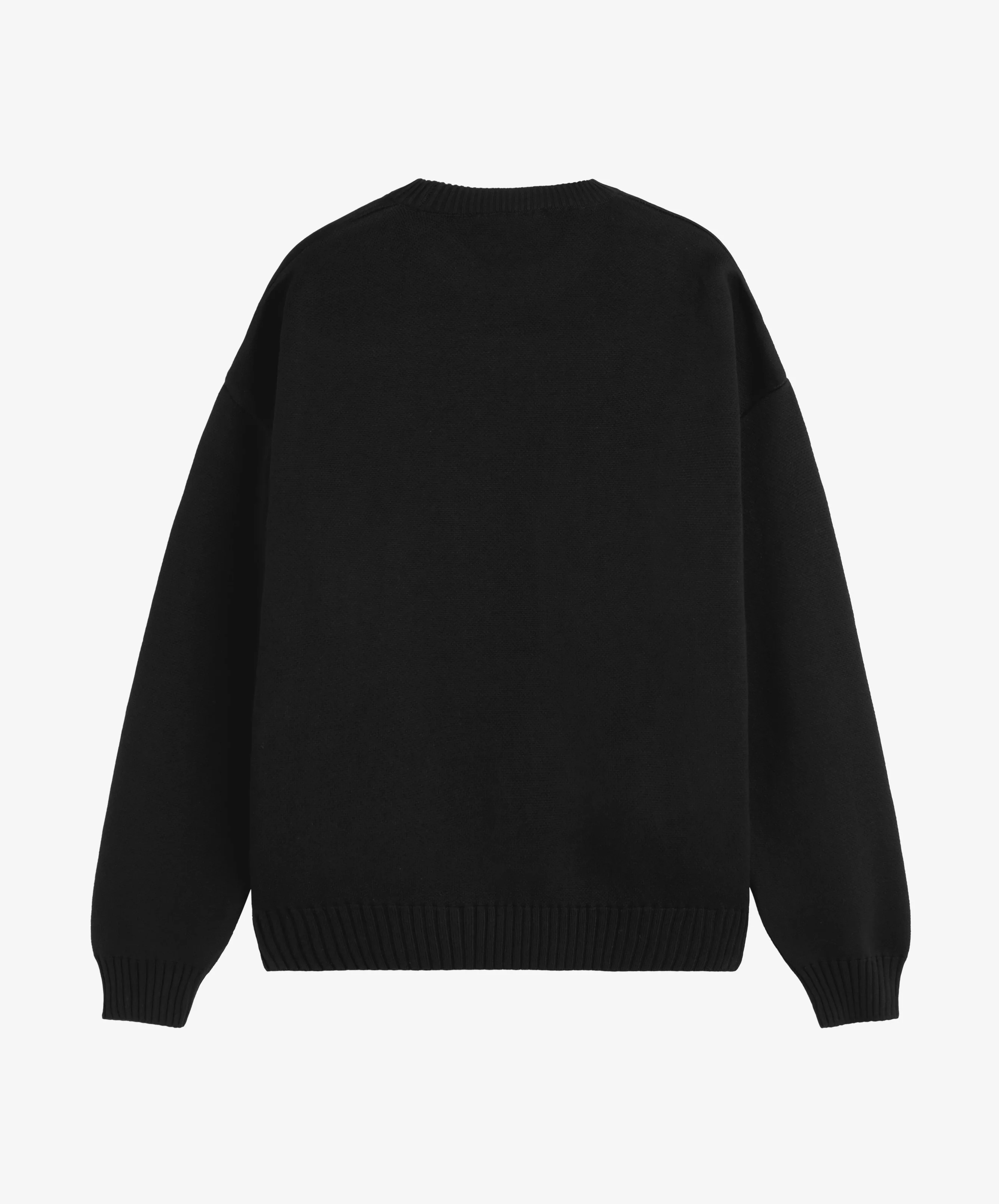 Valentine's Knitted Sweater Black - Image 4