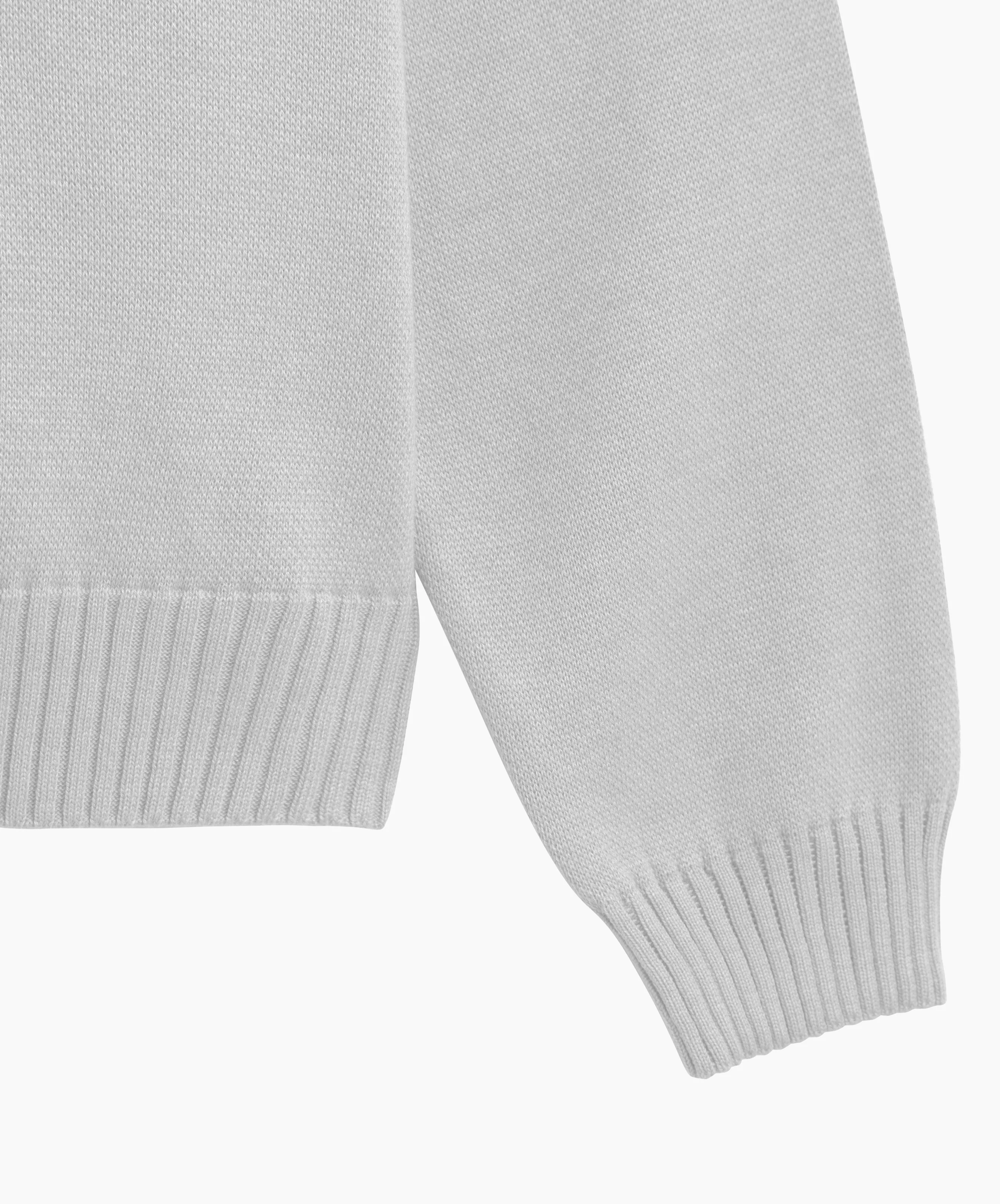 Valentine's Knitted Sweater Light Grey - Image 7