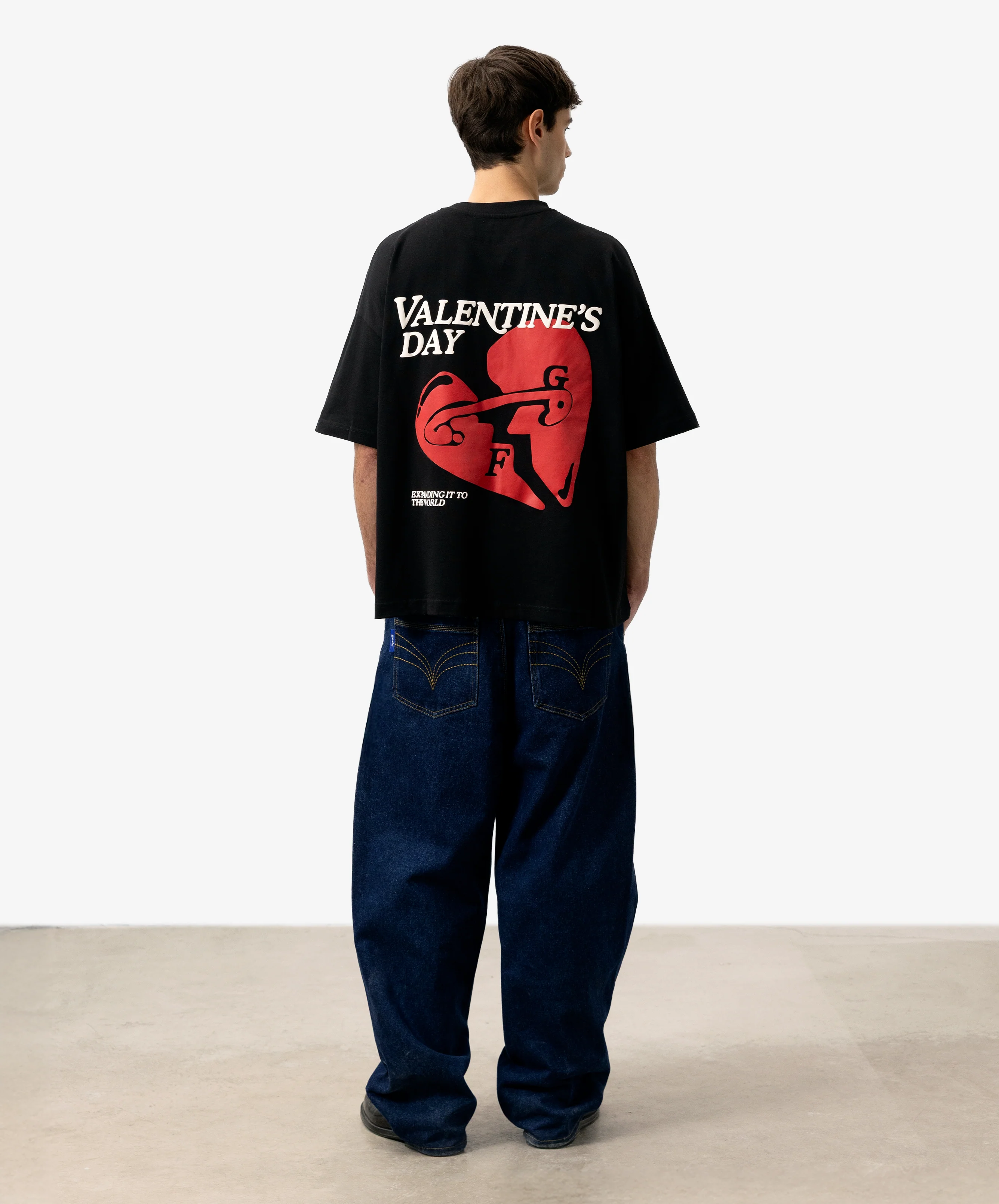 Valentine's Tee Black - Image 5