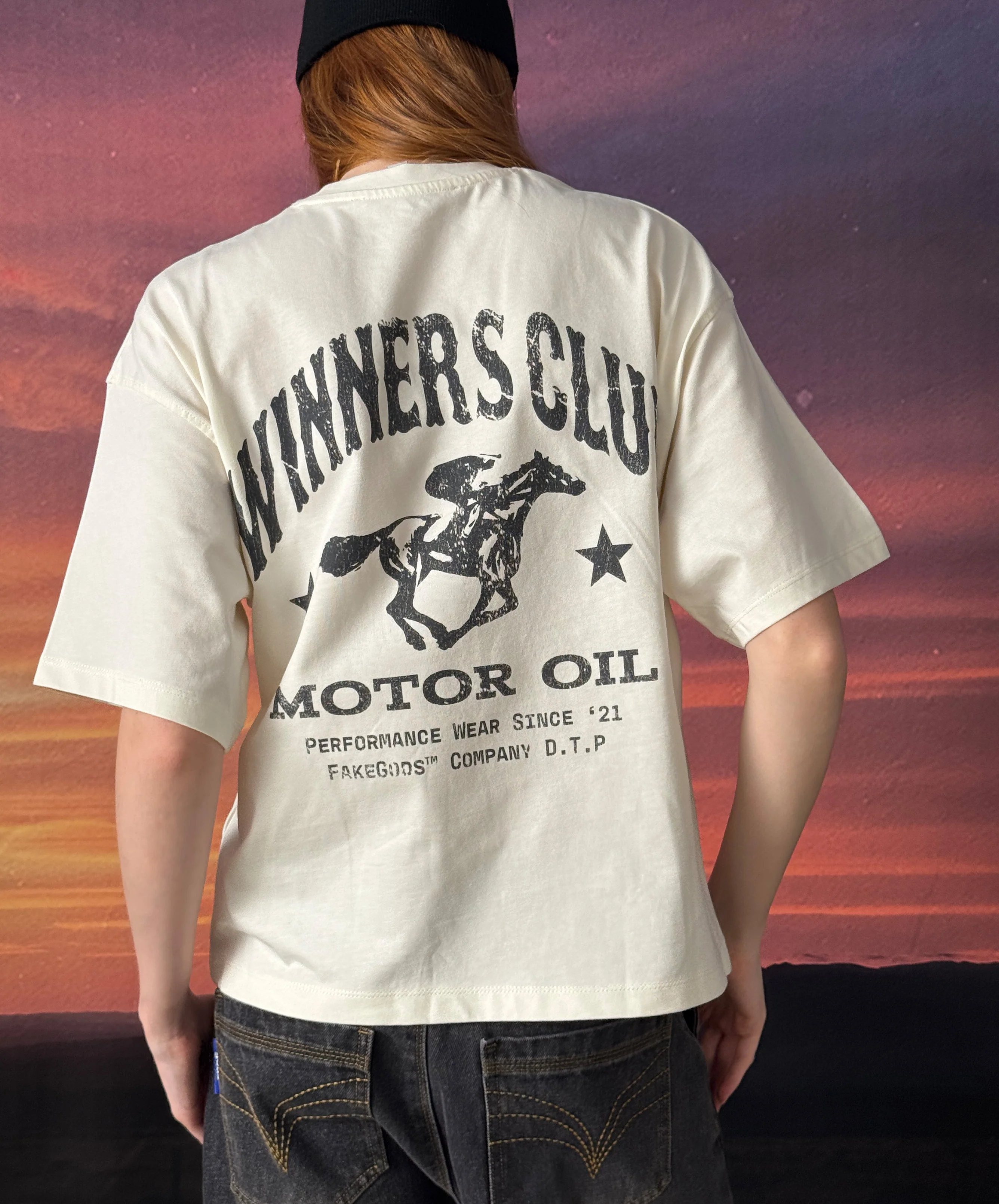 Winners Club Boxy Tee Cream - Image 4